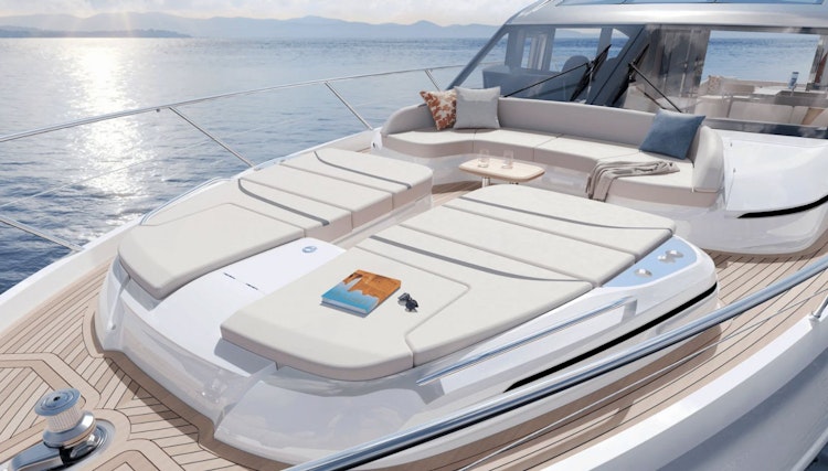 foredeck sunpads on 2026 princess v65