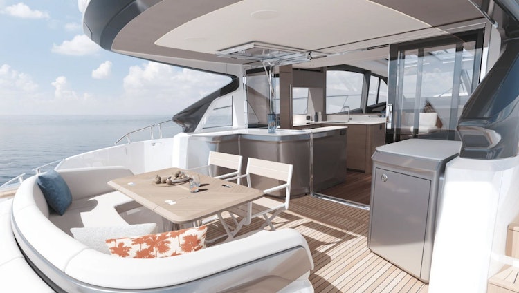 optional refrigerator added to cockpit - 2026 princess v65