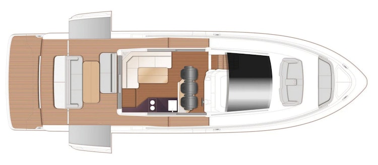 princess c48 layout main deck with inboards