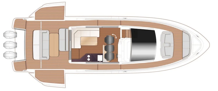 princess c48 layout with outboards
