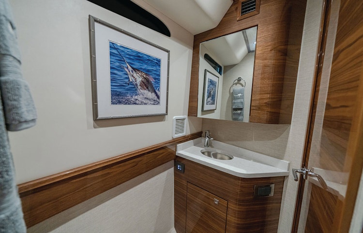 bathroom sink in main cabin head - v55