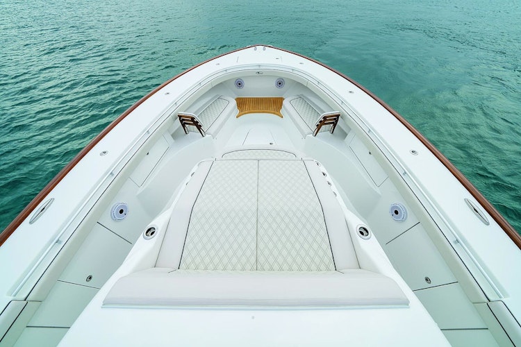 bow lounge area on v55