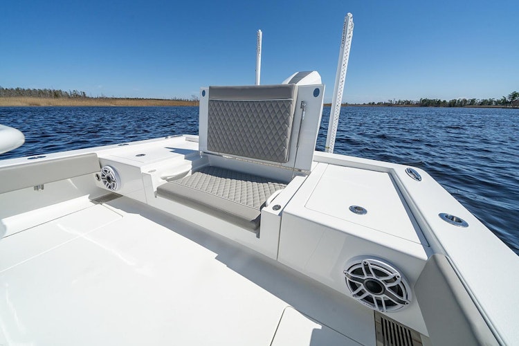 transom seat folded up