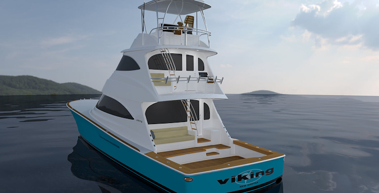 cockpit view of viking 70 sky bridge