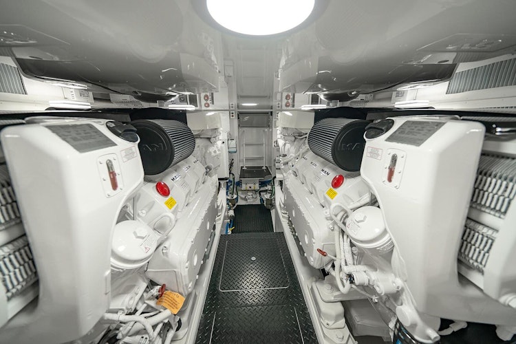 engine room - viking 50 convertible