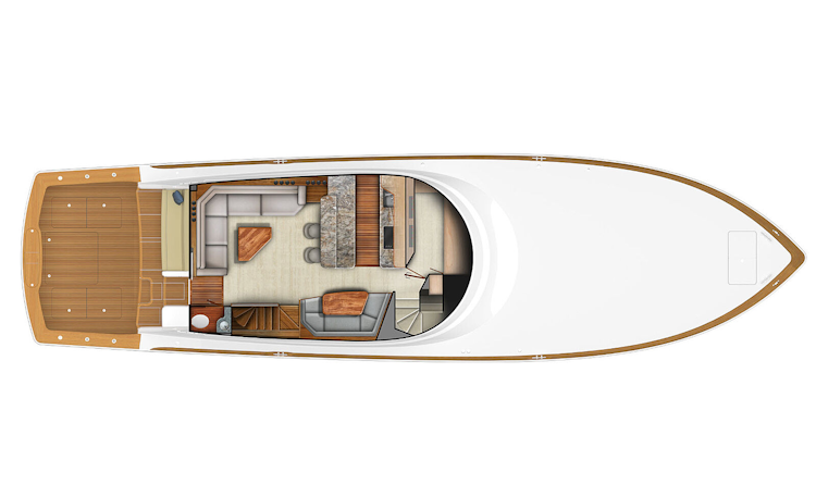 layout - 70 enclosed bridge - salon
