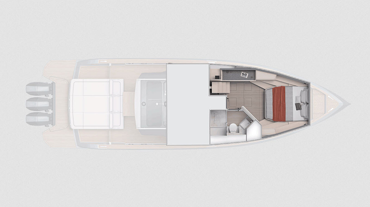1 cabin layout of pardo 43r