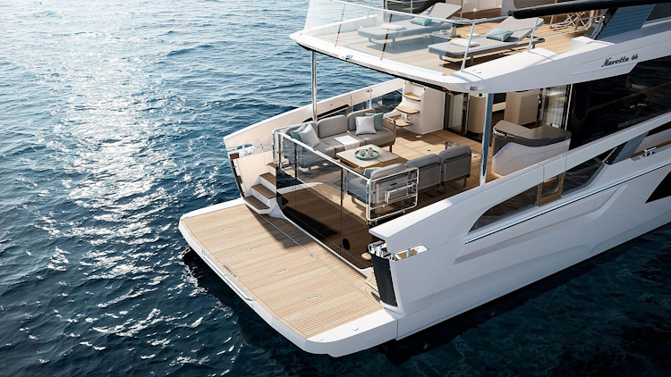 swim platform on the navetta 66