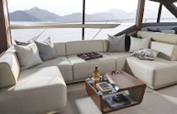 Princess Yachts F62 Salon L-Shaped Sofa