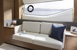 Princess Yachts V65 Master Stateroom Sofa Area