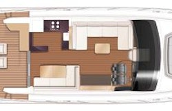Princess Yachts V60 Main Deck Layout