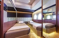 Absolute Yachts 72 Flybridge Bunk Stateroom