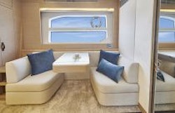 Prestige Yachts 590 Master Cabin Seating and Vanity