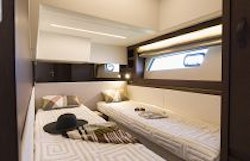 Prestige Yachts 520 FLY Sliding Bunk Beds 3rd Stateroom
