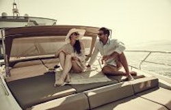 Prestige Yachts 680 FLY Bow Lounge With Sun Protection