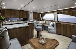 viking yachts 58c salon teak
