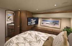 Viking Yachts 48 Convertible MSR Cabin TV
