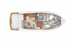 Viking Yachts 44 Convertible Main Deck layout 