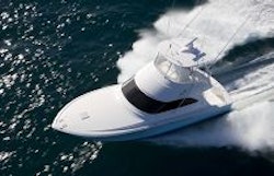 Viking Yachts 42 Convertible Overhead Aerial Profile