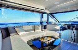 absolute yachts 62 dining area