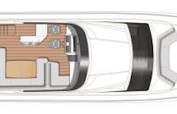 layout of the flybridge on F70