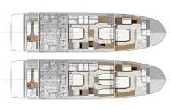 Prestige 690 Lower Deck Layout