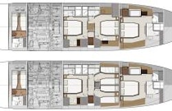 Lower Deck Layout - Prestige 690S