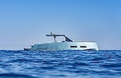 beautiful lines and blue paint