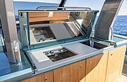 grill and outdoor galley area