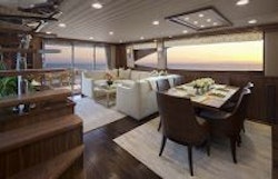 Viking Yachts 75 Motor Yacht Dining Room