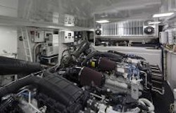 Viking Yachts 75 Engine Room Access
