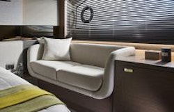 couch in master stateroom