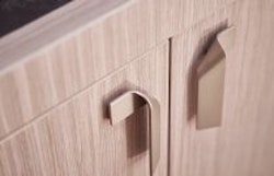 curved handles on cabinets