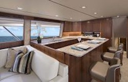Viking Yachts 80 Galley Island Seating