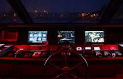 Princess Yachts 30M Helm electronics Night Vision