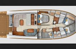 interior layout - viking 50c - twin bunks