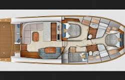 interior layout - viking 50c - queen vip