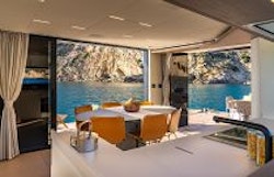 dining table with balconies down