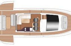 princess c48 layout with outboards