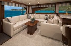 Viking Yachts 72C Salon Sofa