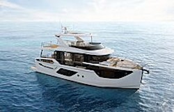 absolute navetta 58 at anchor