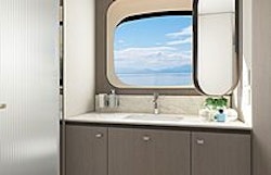 bathroom window changed to mirror - navetta 58