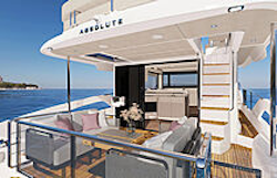 cockpit on the absolute navetta 50
