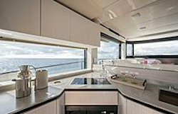 galley countertop inside of navetta 50