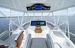 helm and overhead electronics on viking 50c