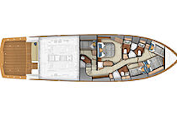 layout of the 70 convertible - cabin layout 2
