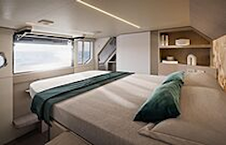 looking at the ocean from fourth aft cabin