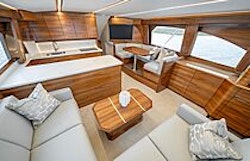 salon pedastal table near sofa - viking 50