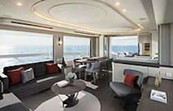 salon seating - sunset aesthetic