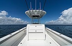 tackle and bait storage in cockpit